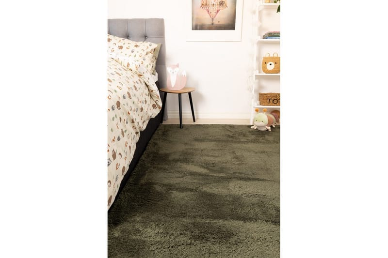 Ryetæppe Royal Deluxe - 140x200 cm, Emerald Green - Tekstiler - Tæpper - Moderne tæppe - Ryatæpper