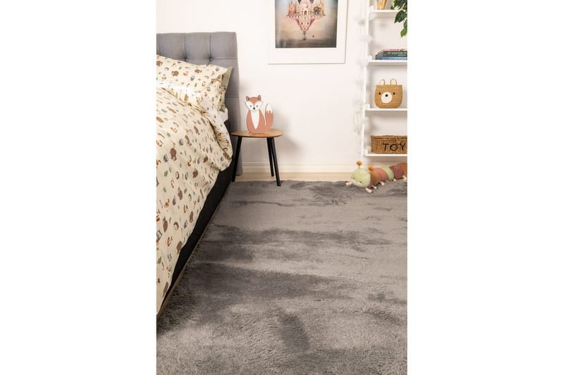 Ryetæppe Royal Deluxe - 140x200 cm, Grå - Tekstiler - Tæpper - Moderne tæppe - Ryatæpper