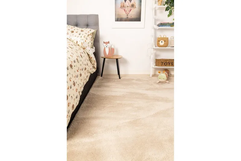 Ryetæppe Royal Deluxe - 140x200 cm, Greige - Tekstiler - Tæpper - Moderne tæppe - Ryatæpper