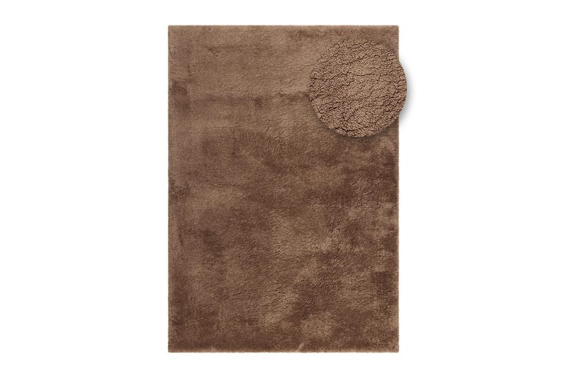 Ryetæppe Royal Deluxe - 140x200 cm, Mokka - Tekstiler - Tæpper - Moderne tæppe - Ryatæpper