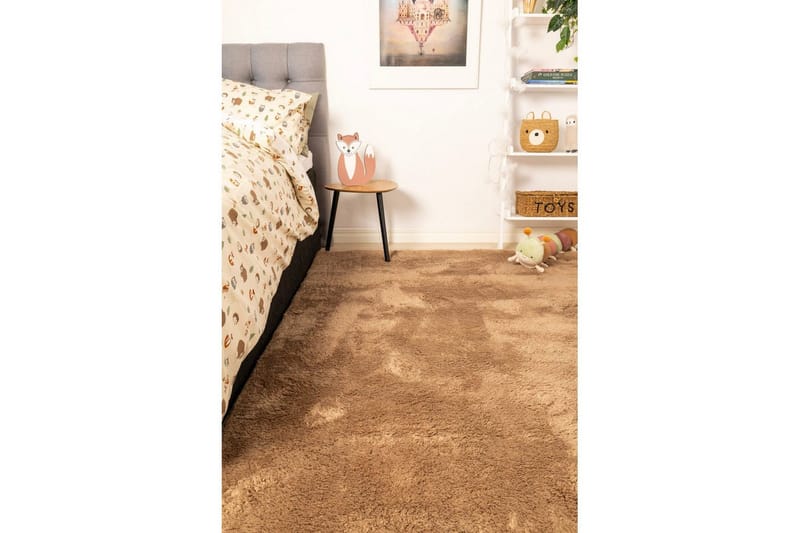 Ryetæppe Royal Deluxe - 140x200 cm, Mokka - Tekstiler - Tæpper - Moderne tæppe - Ryatæpper