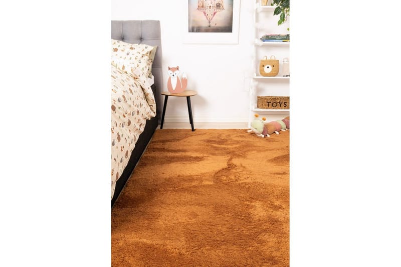 Ryetæppe Royal Deluxe - 140x200 cm, Terracotta - Tekstiler - Tæpper - Moderne tæppe - Ryatæpper