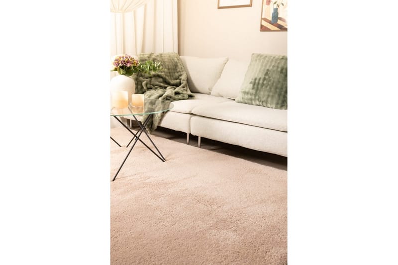 Ryetæppe Royal Deluxe - 160x230 cm, Dusty Pink - Tekstiler - Tæpper - Moderne tæppe - Ryatæpper