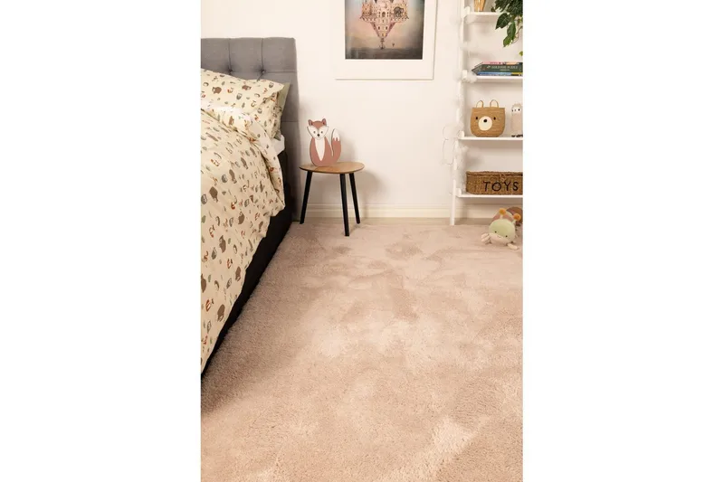 Ryetæppe Royal Deluxe - 160x230 cm, Dusty Pink - Tekstiler - Tæpper - Moderne tæppe - Ryatæpper