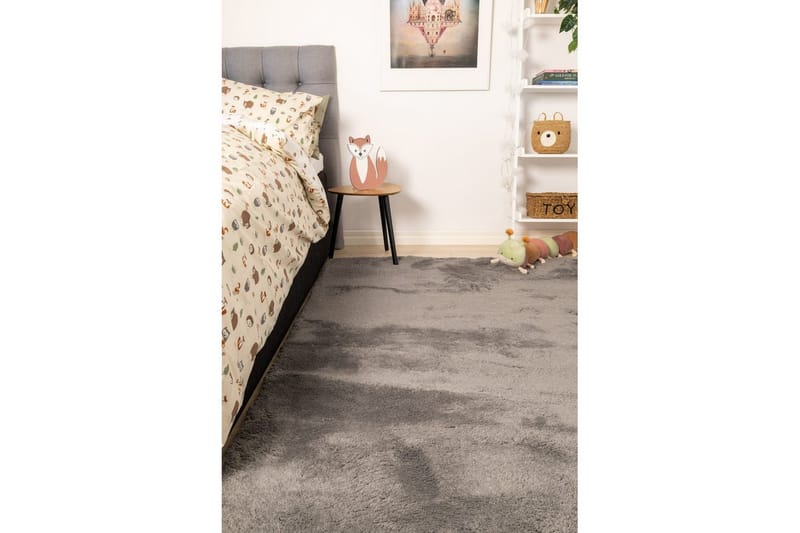 Ryetæppe Royal Deluxe - 160x230 cm, Grå - Tekstiler - Tæpper - Moderne tæppe - Ryatæpper