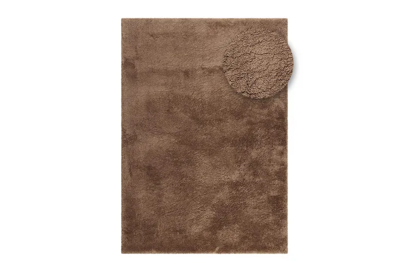 Ryetæppe Royal Deluxe - 160x230 cm, Mokka - Tekstiler - Tæpper - Moderne tæppe - Ryatæpper
