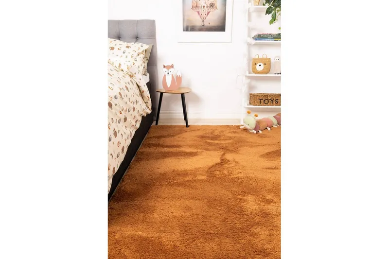 Ryetæppe Royal Deluxe - 160x230 cm, Terracotta - Tekstiler - Tæpper - Moderne tæppe - Ryatæpper