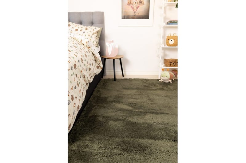 Ryetæppe Royal Deluxe - 200x290 cm, Emerald Green - Tekstiler - Tæpper - Moderne tæppe - Ryatæpper