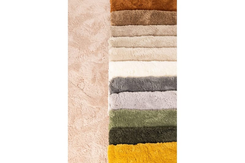 Ryetæppe Royal Deluxe - 60x120 cm, Mokka - Tekstiler - Tæpper - Moderne tæppe - Ryatæpper