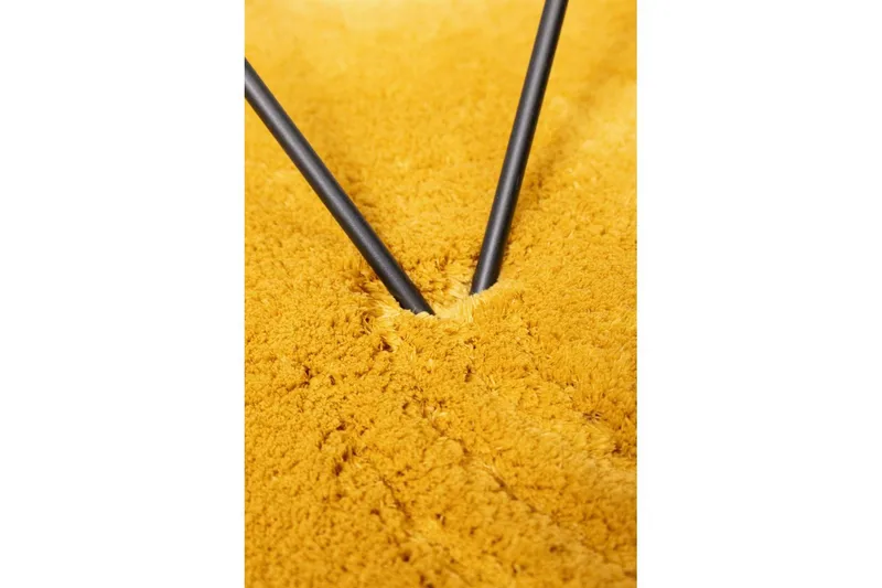 Ryetæppe Royal Deluxe - 80x180 cm, Gul - Tekstiler - Tæpper - Moderne tæppe - Ryatæpper