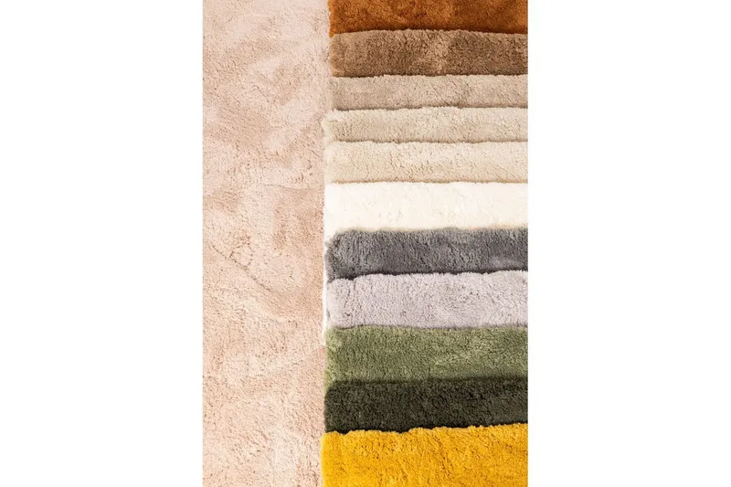 Ryetæppe Royal Deluxe - 80x180 cm, Natur - Tekstiler - Tæpper - Moderne tæppe - Ryatæpper