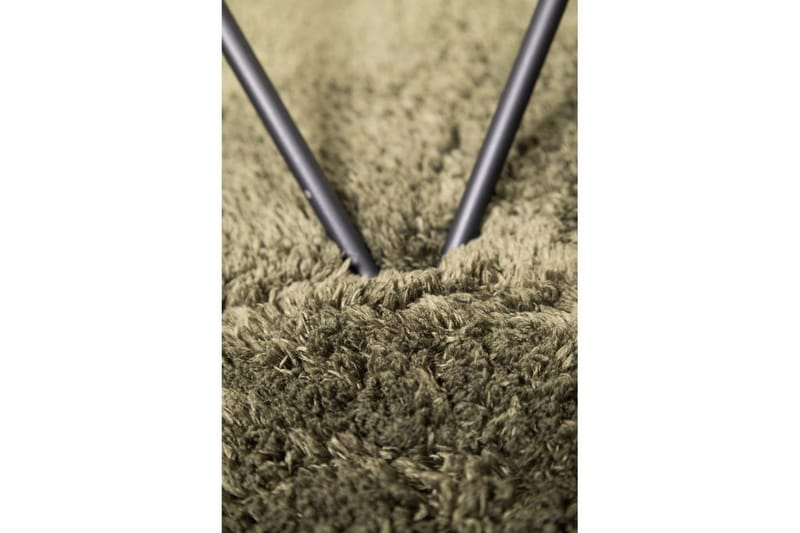 Ryetæppe Royal Deluxe Rund - 120x120 cm, Emerald Green - Tekstiler - Tæpper - Moderne tæppe - Ryatæpper