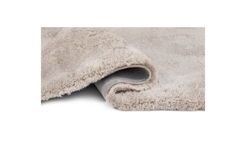 Ryetæppe Royal Deluxe Rund - 120x120 cm, Greige - Tekstiler - Tæpper - Moderne tæppe - Ryatæpper