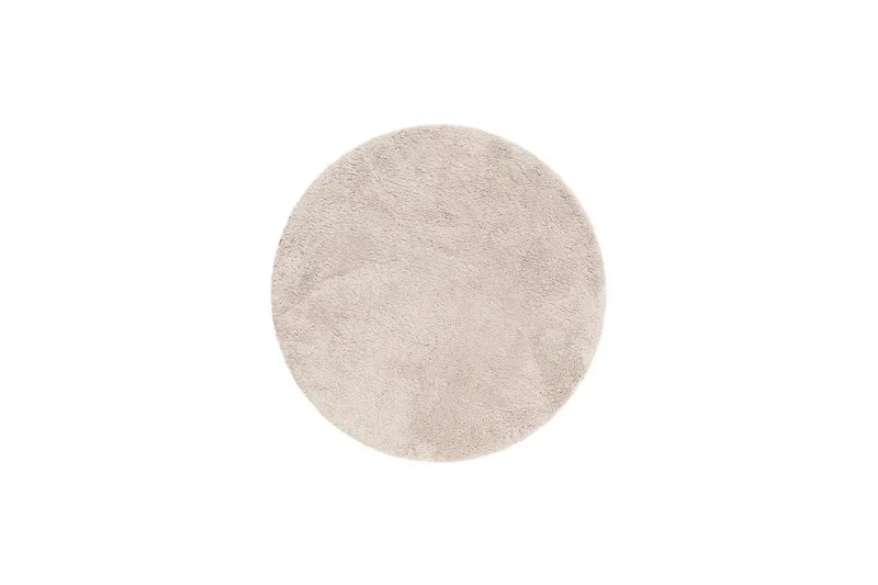 Ryetæppe Royal Deluxe Rund - 120x120 cm, Greige - Tekstiler - Tæpper - Moderne tæppe - Ryatæpper