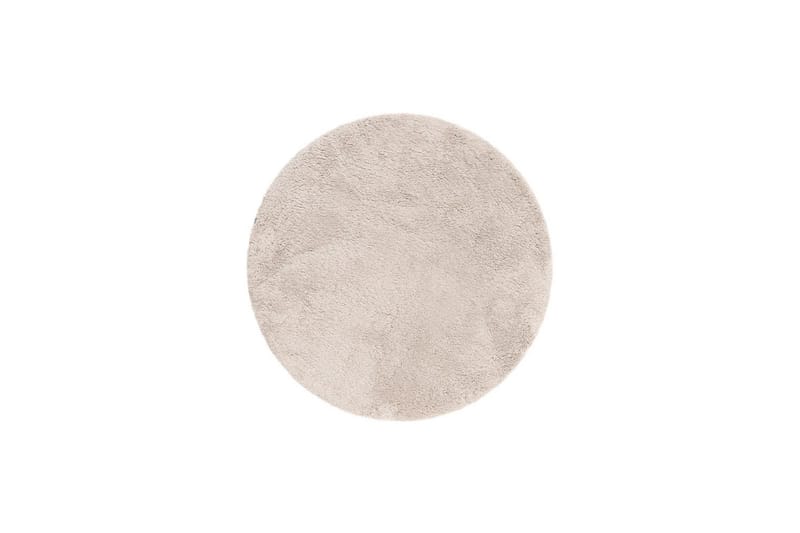 Ryetæppe Royal Deluxe Rund - 120x120 cm, Greige - Tekstiler - Tæpper - Moderne tæppe - Ryatæpper