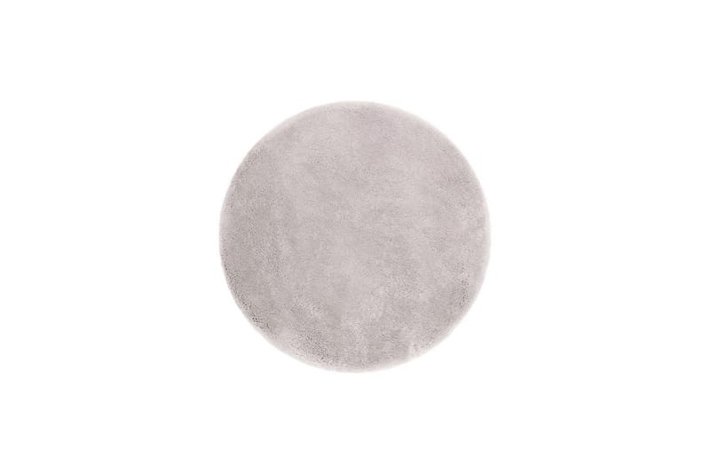 Ryetæppe Royal Deluxe Rund - 120x120 cm, Sølv - Tekstiler - Tæpper - Moderne tæppe - Ryatæpper