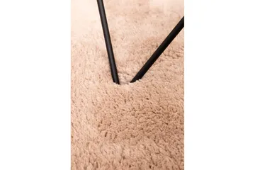 Ryetæppe Royal Deluxe Rund - 160x160 cm, Dusty Pink - Tekstiler - Tæpper - Moderne tæppe - Ryatæpper