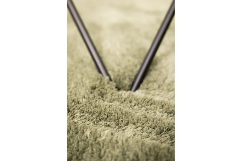Ryetæppe Royal Deluxe Rund - 160x160 cm, Green - Tekstiler - Tæpper - Moderne tæppe - Ryatæpper