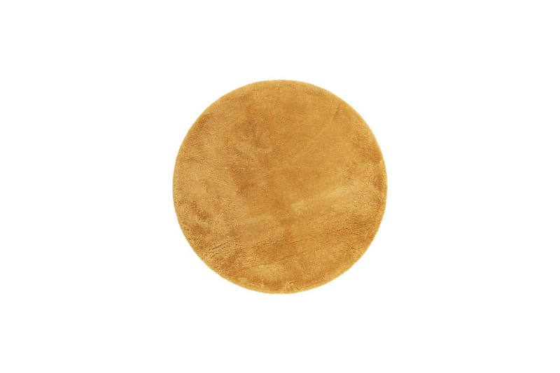Ryetæppe Royal Deluxe Rund, 160x160 cm, Gul