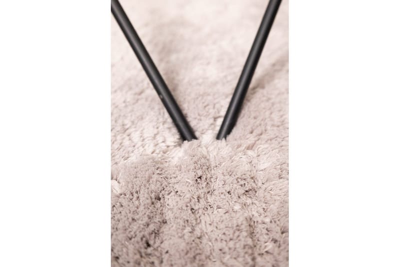 Ryetæppe Royal Deluxe Rund - 160x160 cm, Sølv - Tekstiler - Tæpper - Moderne tæppe - Ryatæpper