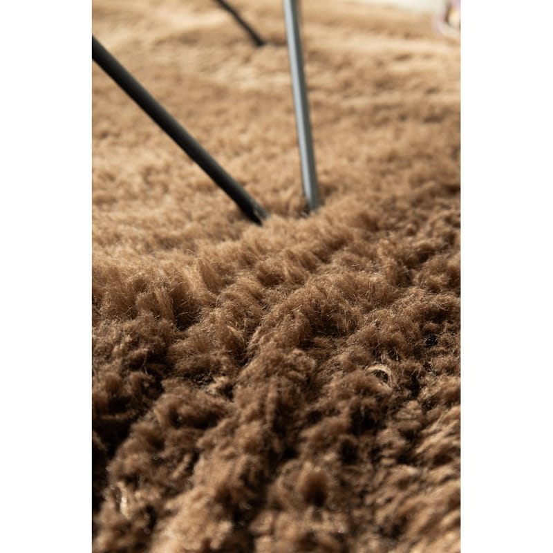 Ryetæppe Teddybear - 160x230 cm, Chokolade - Tekstiler - Tæpper - Moderne tæppe - Ryatæpper