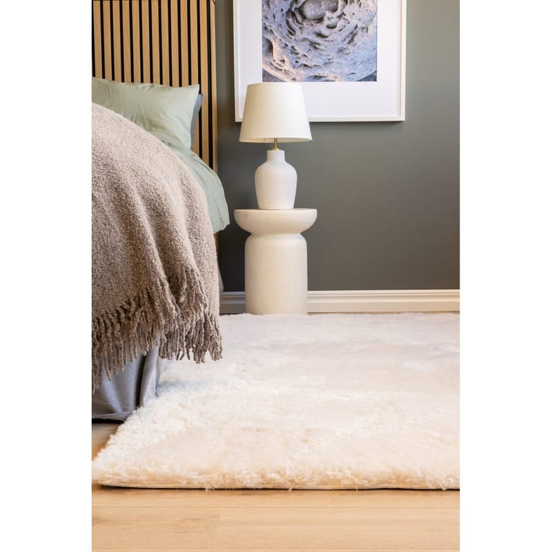 Ryetæppe Teddybear - 160x230 cm, Creme - Tekstiler - Tæpper - Moderne tæppe - Ryatæpper