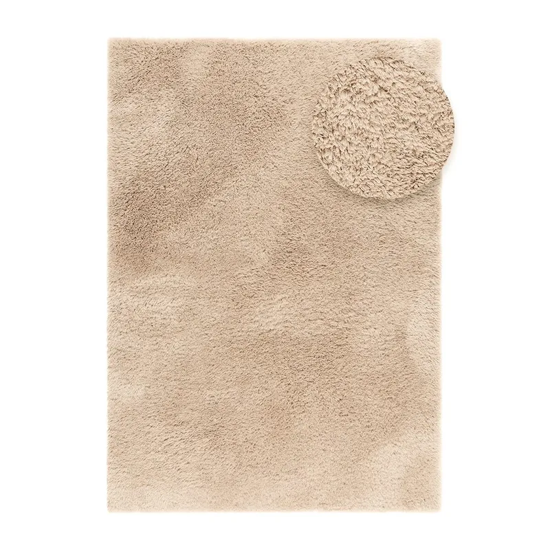 Ryetæppe Teddybear - 160x230 cm, Natur - Tekstiler - Tæpper - Moderne tæppe - Ryatæpper