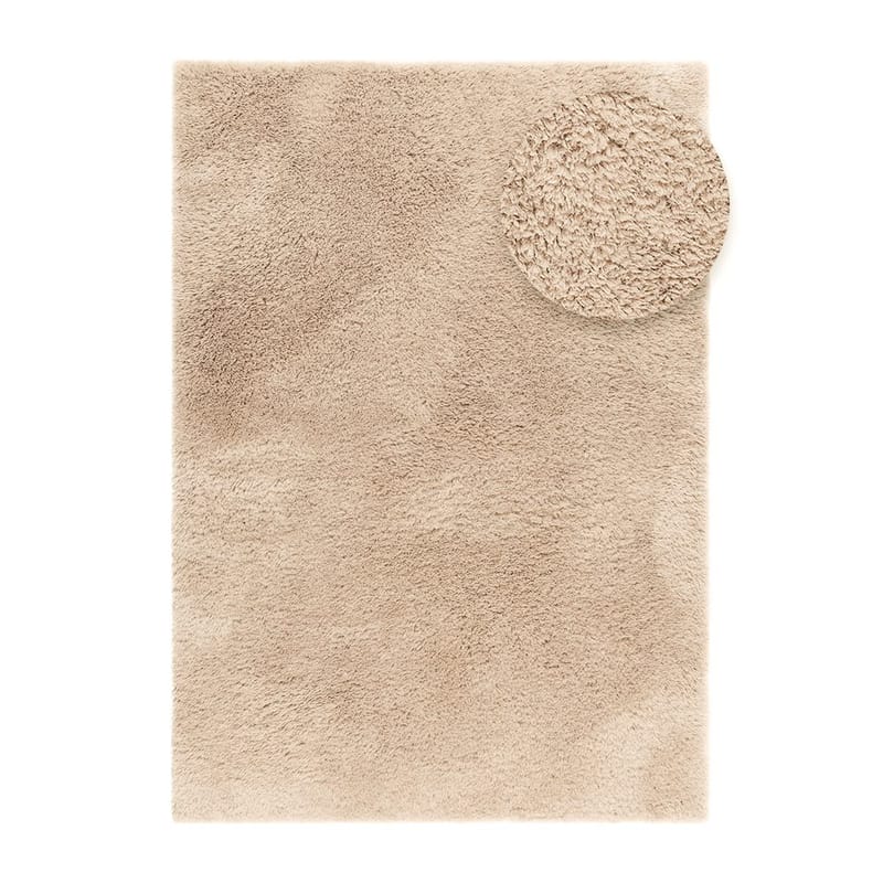 Ryetæppe Teddybear - 160x230 cm, Natur - Tekstiler - Tæpper - Moderne tæppe - Ryatæpper