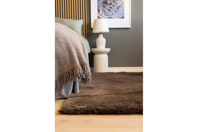 Ryetæppe Teddybear - 200x290 cm, Chokolade - Tekstiler - Tæpper - Moderne tæppe - Ryatæpper