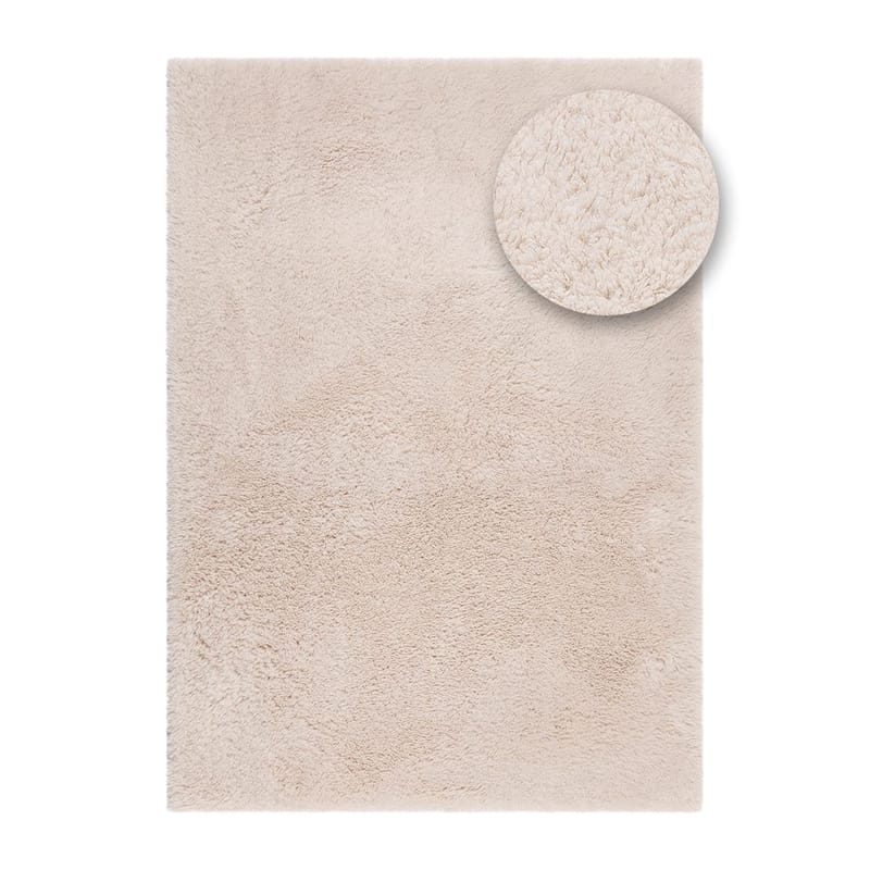 Ryetæppe Teddybear - 200x290 cm, Creme - Tekstiler - Tæpper - Moderne tæppe - Ryatæpper