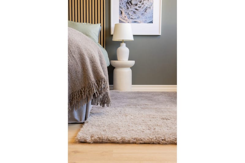 Ryetæppe Teddybear - 200x290 cm, Greige - Tekstiler - Tæpper - Moderne tæppe - Ryatæpper