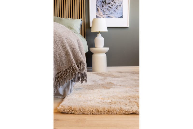 Ryetæppe Teddybear - 200x290 cm, Natur - Tekstiler - Tæpper - Moderne tæppe - Ryatæpper