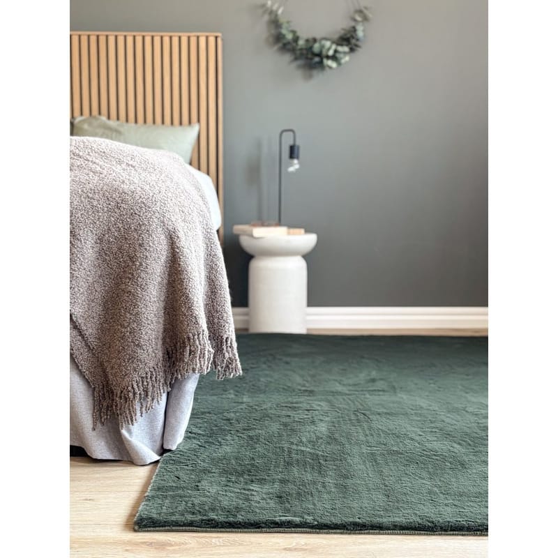 Ryggtæppe Heaven - 140x200 cm, Grøn - Tekstiler - Tæpper - Moderne tæppe - Ryatæpper