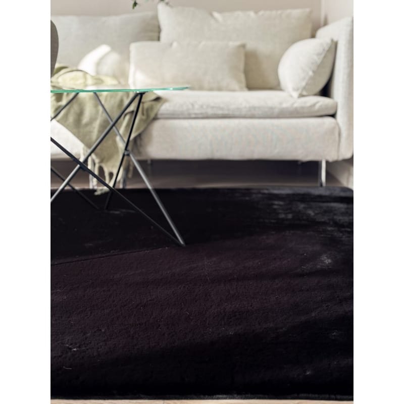 Ryggtæppe Heaven - 140x200 cm, Sort - Tekstiler - Tæpper - Moderne tæppe - Ryatæpper