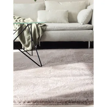 Ryggtæppe Heaven - 140x200 cm, Taupe - Tekstiler - Tæpper - Moderne tæppe - Ryatæpper