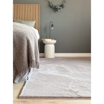Ryggtæppe Heaven - 140x200 cm, Taupe - Tekstiler - Tæpper - Moderne tæppe - Ryatæpper