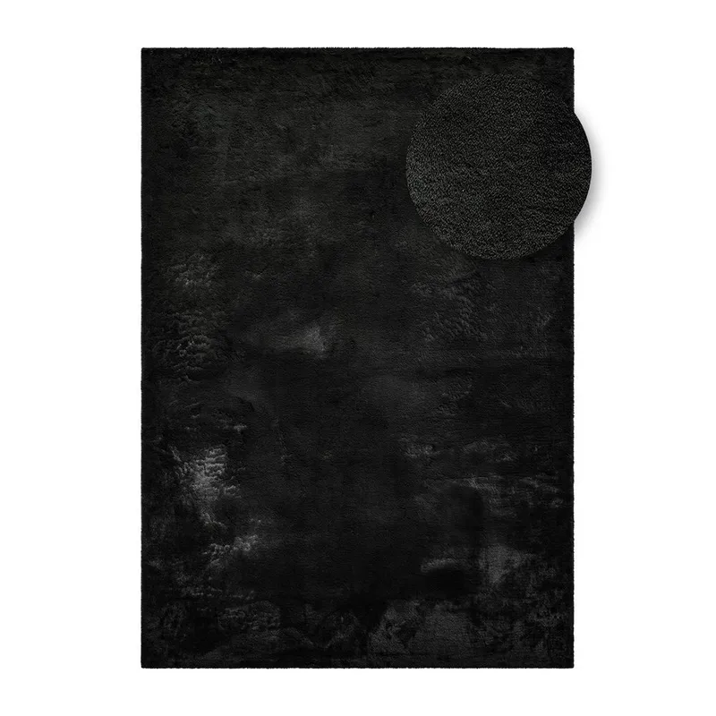 Ryggtæppe Heaven - 160x230 cm, Sort - Tekstiler - Tæpper - Moderne tæppe - Ryatæpper