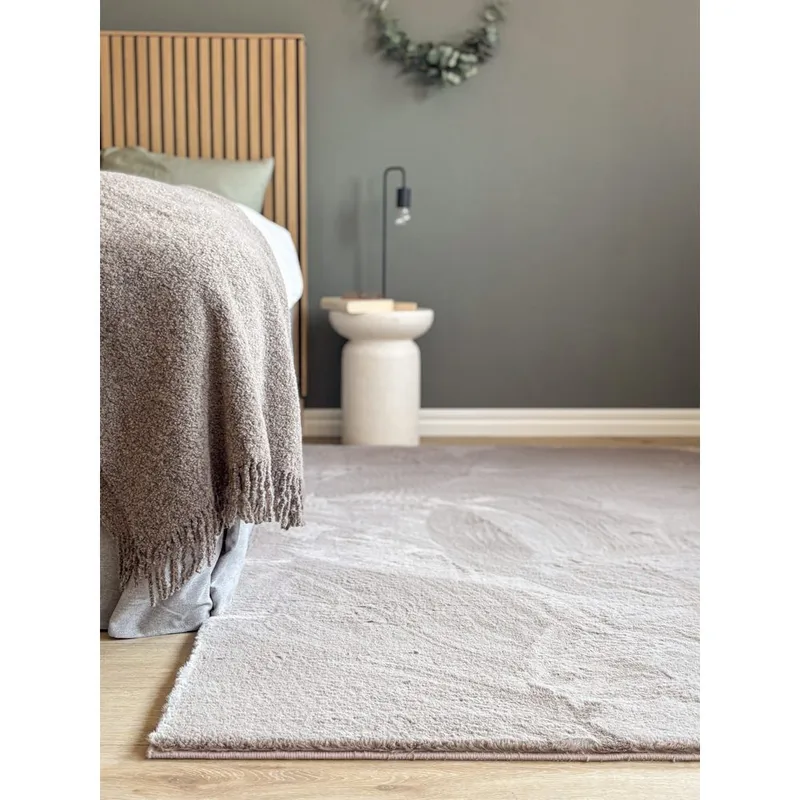 Ryggtæppe Heaven - 200x290 cm, Taupe - Tekstiler - Tæpper - Moderne tæppe - Ryatæpper