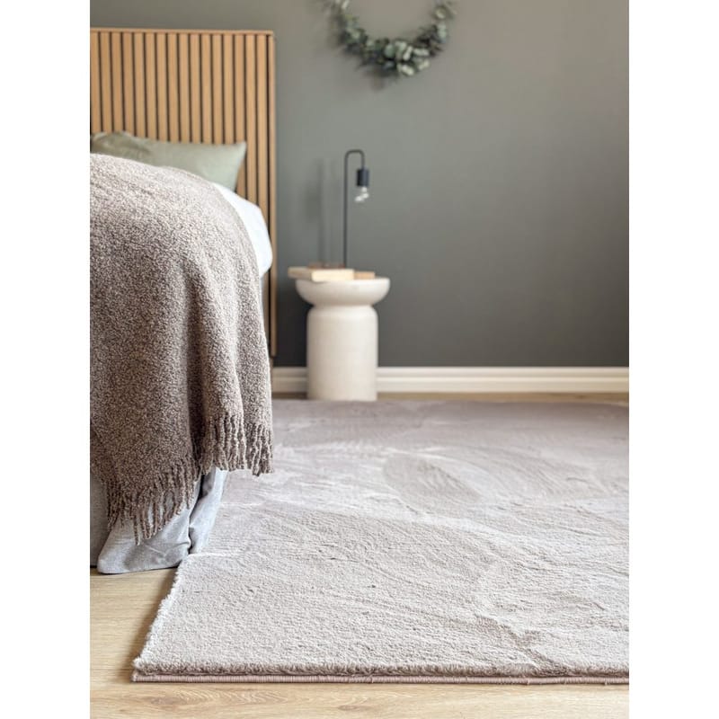 Ryggtæppe Heaven - 240x340 cm, Taupe - Tekstiler - Tæpper - Moderne tæppe - Ryatæpper