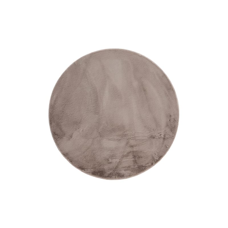 Ryggtæppe Heaven Rund - 80x80 cm, Taupe - Tekstiler - Tæpper - Moderne tæppe - Ryatæpper