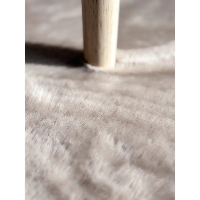 Ryggtæppe Heaven Rund - 80x80 cm, Taupe - Tekstiler - Tæpper - Moderne tæppe - Ryatæpper