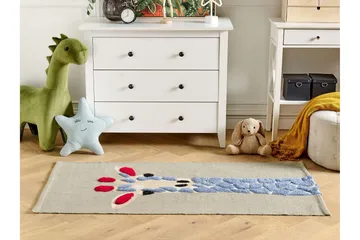 Sakubo Bomuldstæppe 80x150 cm - Grå - Tekstiler - Børnetekstiler - Børnetæpper