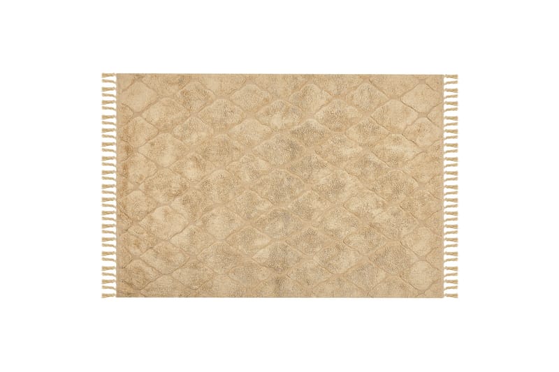 Sanliurfa Ryetæppe 140x200 cm - Beige - Tekstiler - Tæpper - Moderne tæppe - Ryatæpper