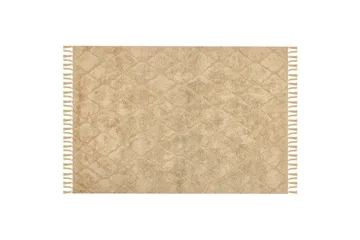 Sanliurfa Ryetæppe 160x230 cm - Beige - Tekstiler - Tæpper - Moderne tæppe - Ryatæpper