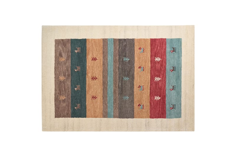 Sarilar Ryetæppe 160x230 cm - Rød - Tekstiler - Tæpper - Moderne tæppe - Ryatæpper