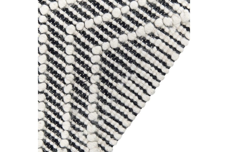 Savuca Uldtæppe 160x230 cm - Sort/hvid - Tekstiler - Tæpper - Moderne tæppe - Uldtæppe