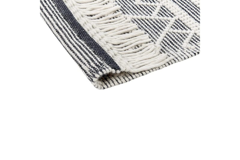 Savuca Uldtæppe 160x230 cm - Sort/hvid - Tekstiler - Tæpper - Moderne tæppe - Uldtæppe