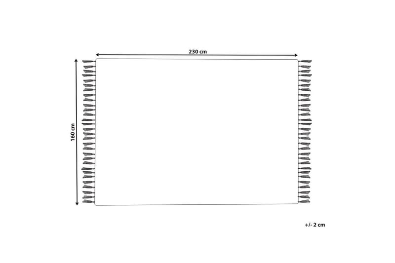 Savuca Uldtæppe 160x230 cm - Sort/hvid - Tekstiler - Tæpper - Moderne tæppe - Uldtæppe