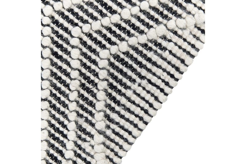 Savuca Uldtæppe 160x230 cm - Sort/hvid - Tekstiler - Tæpper - Moderne tæppe - Uldtæppe