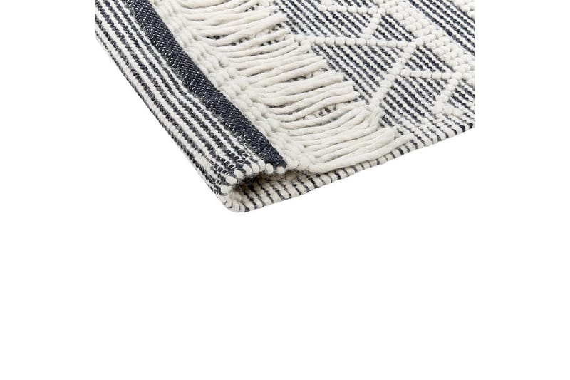 Savuca Uldtæppe 160x230 cm - Sort/hvid - Tekstiler - Tæpper - Moderne tæppe - Uldtæppe